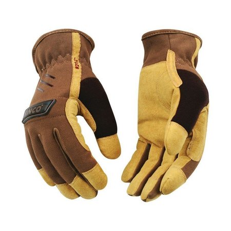 KINCO Men's Outdoor Driver Gloves Brown XL 1 pair 2014-XL